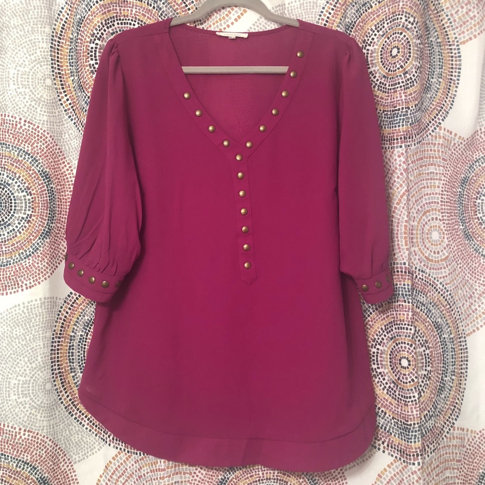 Women’s magenta blouse